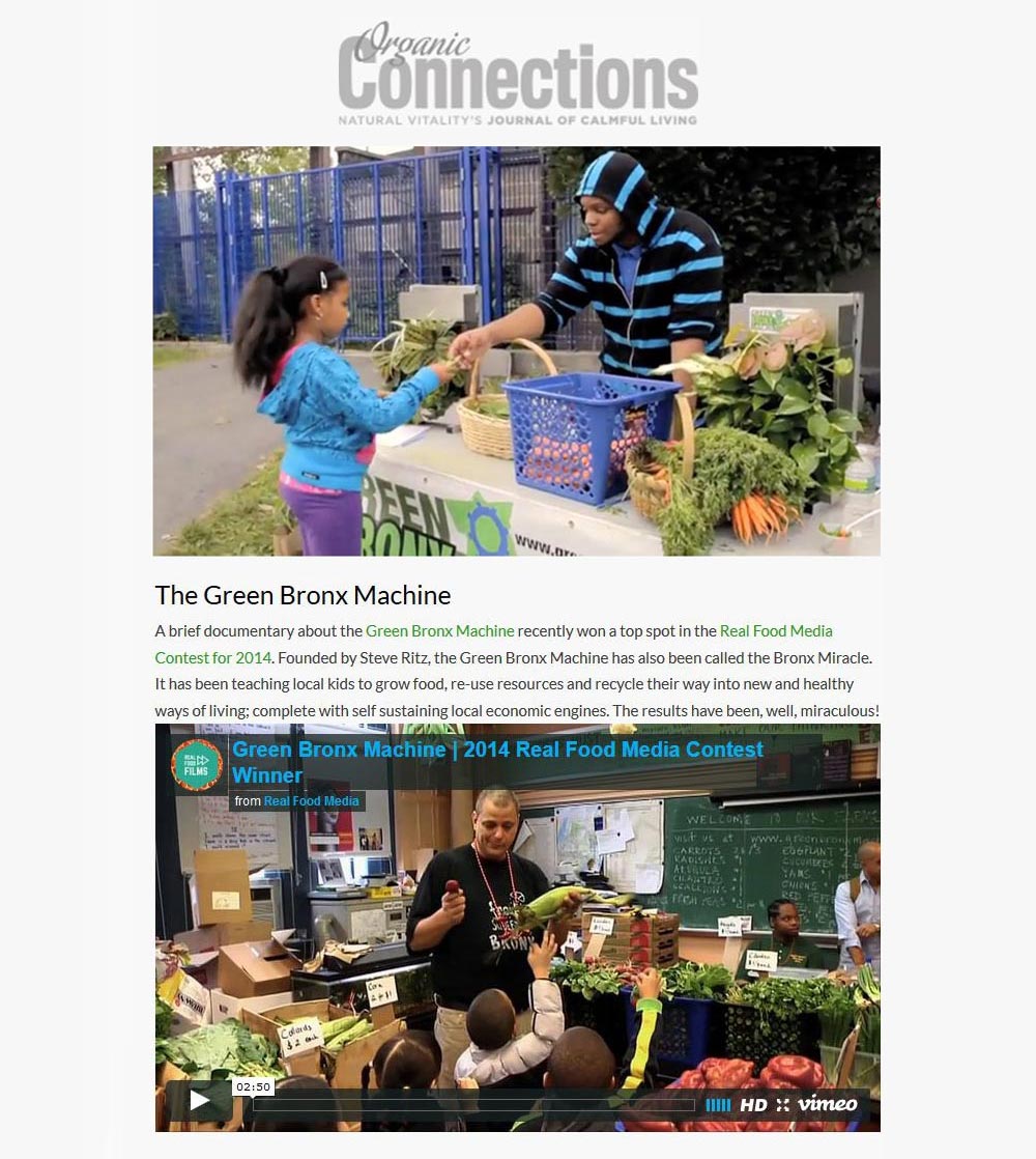 Organic Connections - The Green Bronx Machine