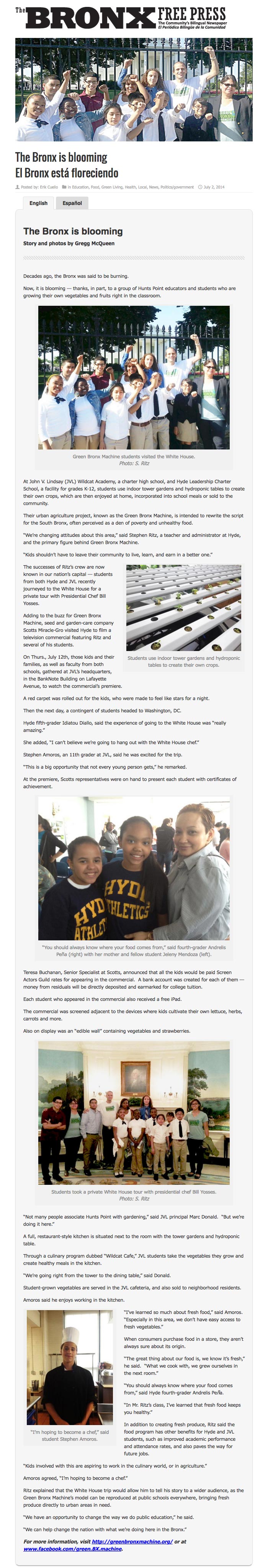 Bronx Free Press - The Bronx is blooming
